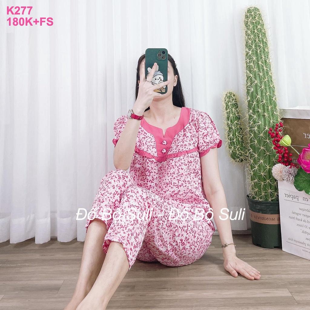 Đồ Mặc Nhà Dài Lụa Mango Cao Cấp Họa Tiết Hoa Lá - Bền, Đẹp, Dễ Thương