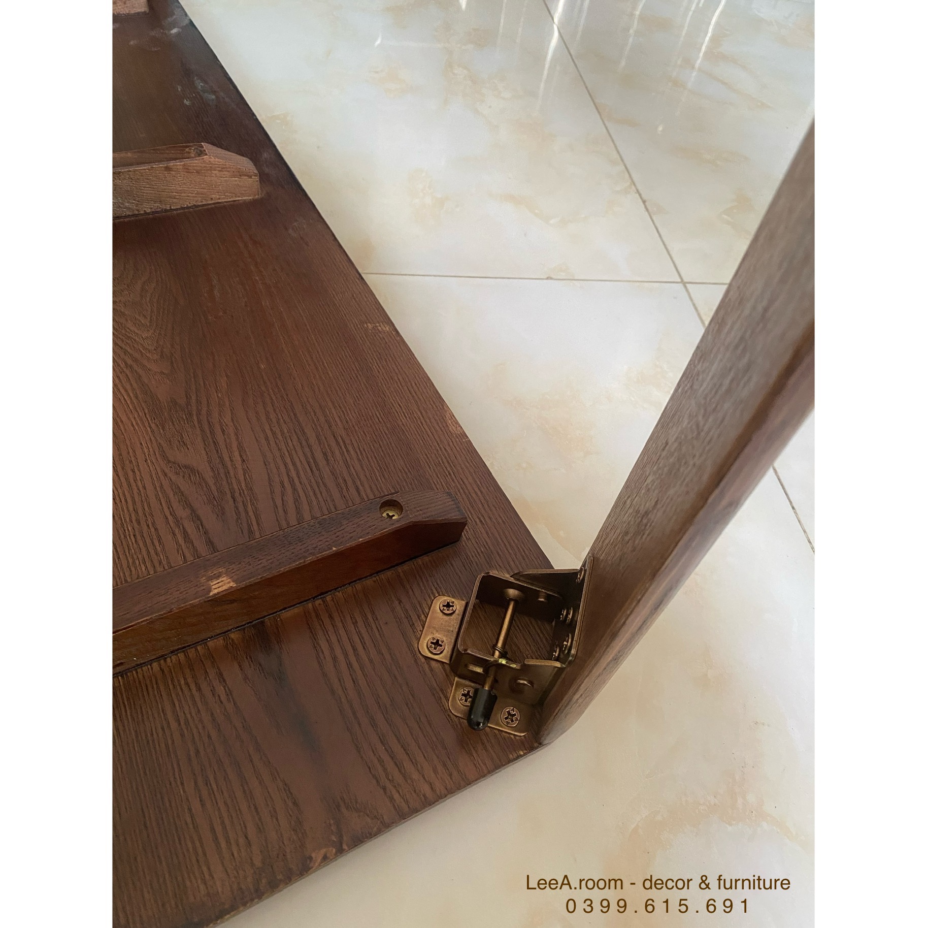 Bàn Ăn Ngồi Bệt Gấp Gọn Cao Cấp Phiên Bản Màu Walnut Cực Sang Trọng - Folding Table