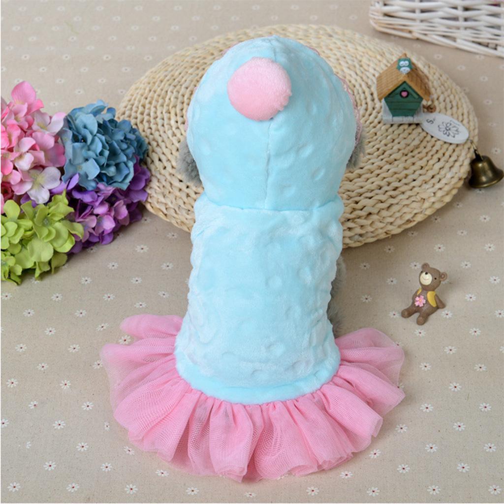 Pet Dog Fashion Velvet Dress Skirt Holiday Party Costume Clothes