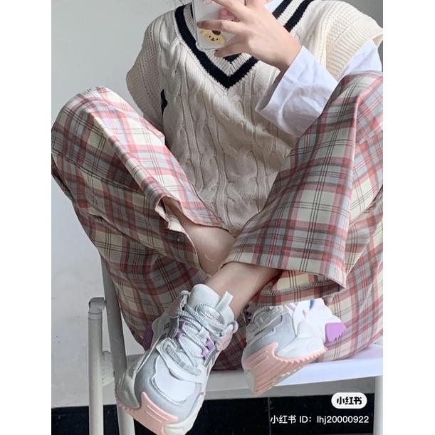 {Ảnh Thật} Áo Gile Len Cổ Chữ V Phong Cách Hàn Quốc Mix Cùng Áo Sơ Mi