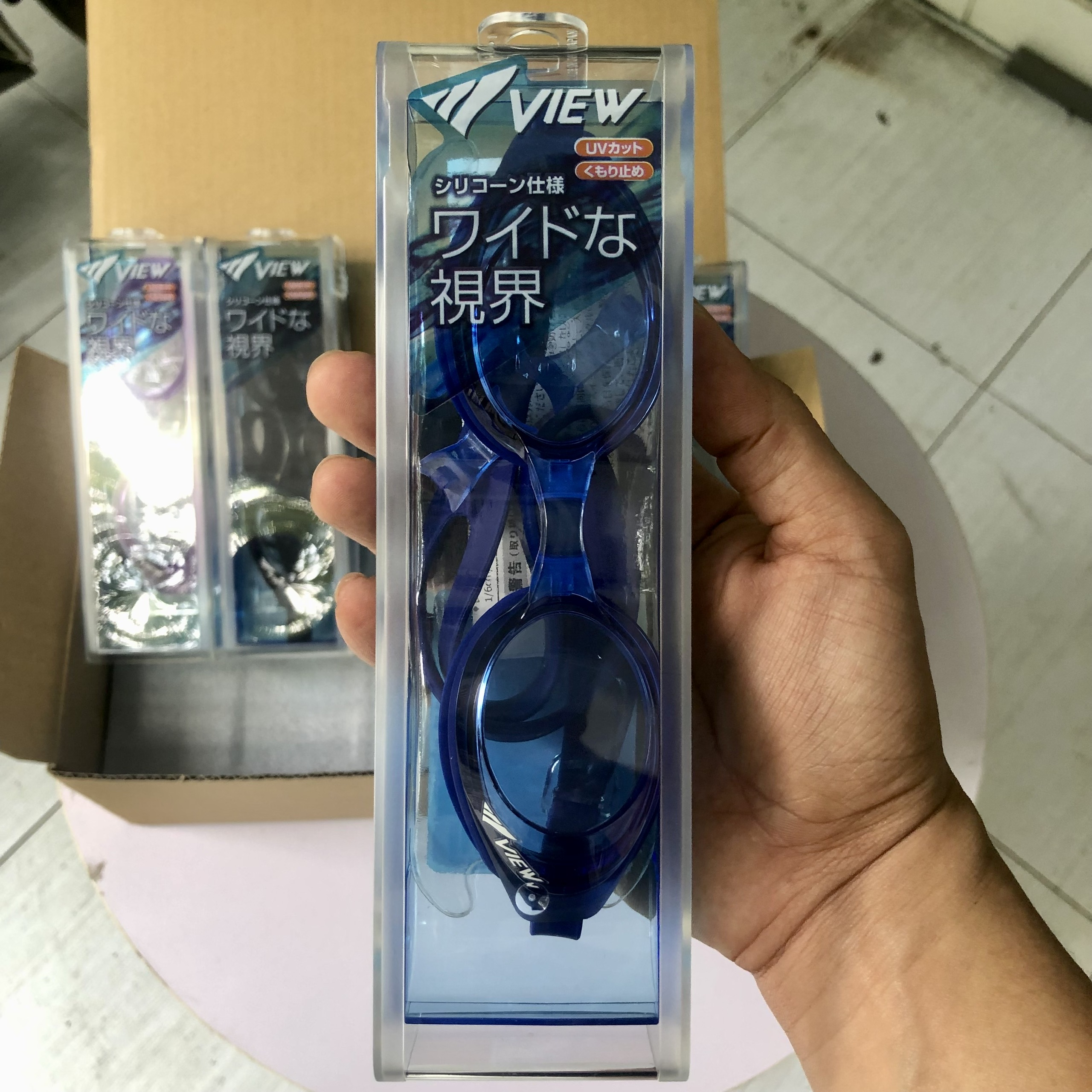 Kính Bơi Nhật Bản VIEW V610 BL Chống Tia UV Chống Sương Mù (Xanh dương đậm) - Hàng chính hãng 100% sản xuất tại Nhật Bản