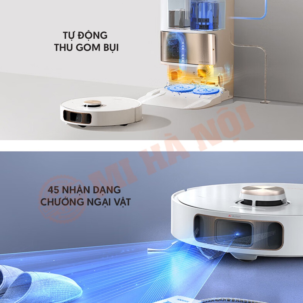 Robot Hút Bụi Lau Nhà Dreame X50 Ultra Chổi Kép, Xòe Giẻ, Xòe Chổi Lực Hút 20.000 Pa - Bản Quốc Tế