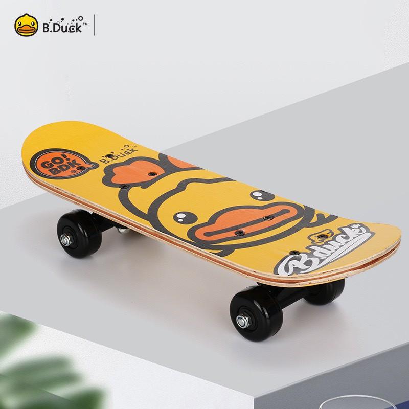 Ván trượt skateboard B.DUCK họa tiết bắt mắt cho bé phát triển thể chất