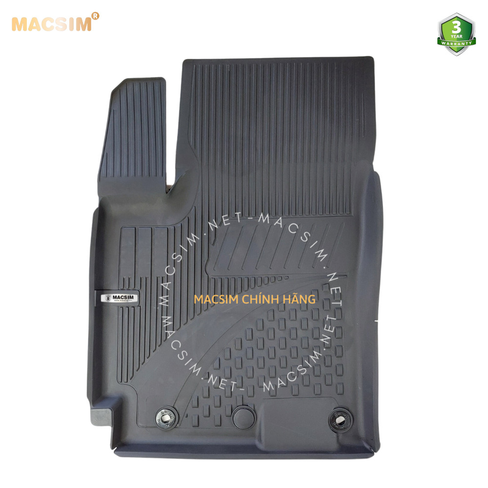 Thảm lót sàn ô tô nhựa TPE Silicon KIA Seltos 2019+ Black Nhãn hiệu Macsim