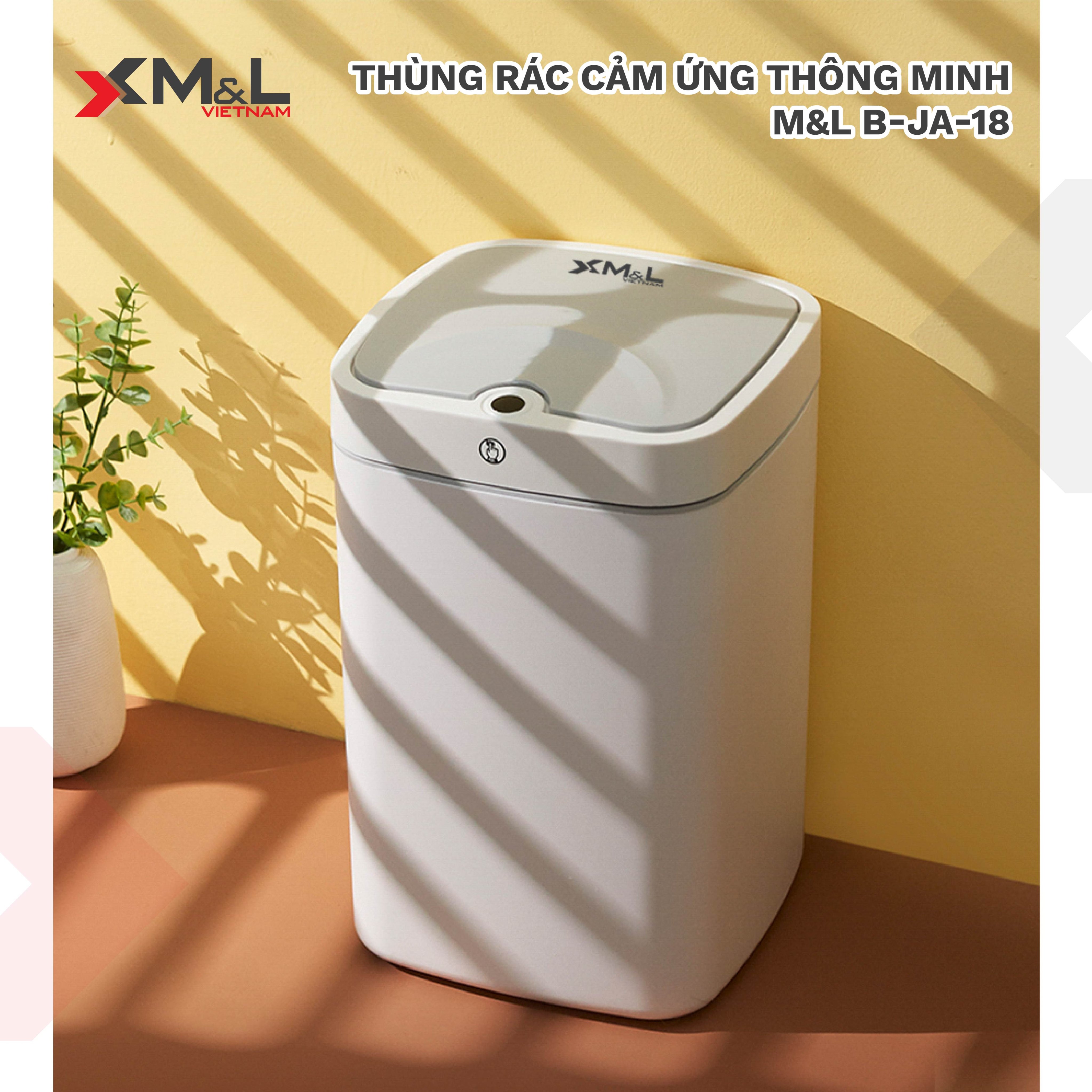 Thùng rác cảm ứng thông minh 18 lít ML B-JA-18