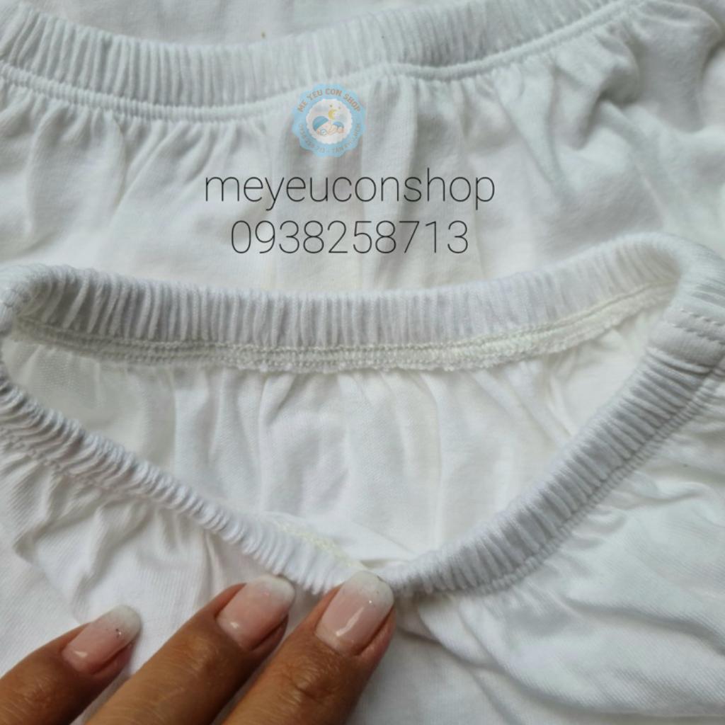 (5-15kg) QUẦN ĐÙI THỂ THAO COTTON TRẮNG MIATOP CHO BÉ