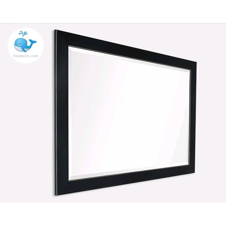 GƯƠNG SOI KHUNG GỖ ĐEN TRƠN ĐƠN GIẢN BL029