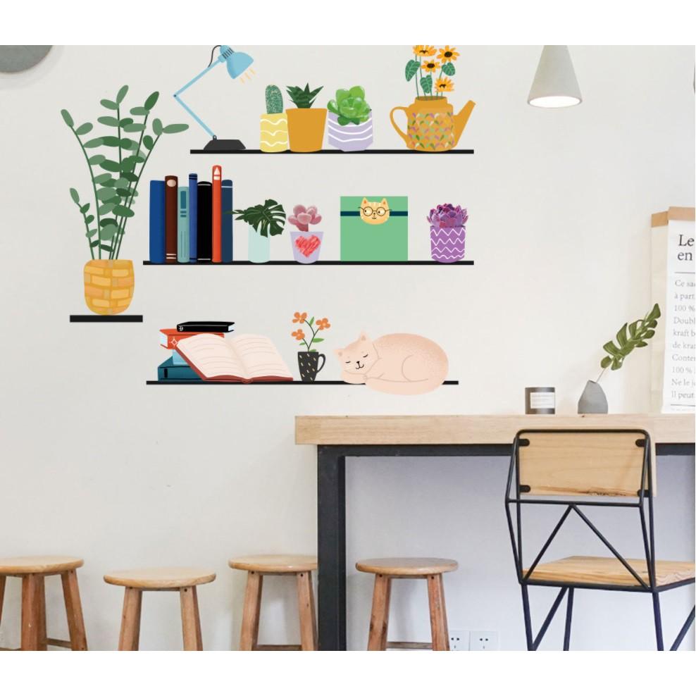 Decan Dán Tường An Phú Decor Giá Sách Treo Tường