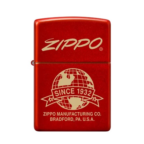Zippo Classic Metallic Red Laser Engrave 48150