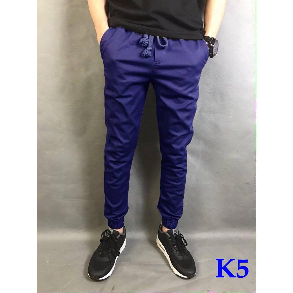 QUẦN JOGGER KAKI CO GIẢN, KHÓA ZIP CÁ TÍNH
