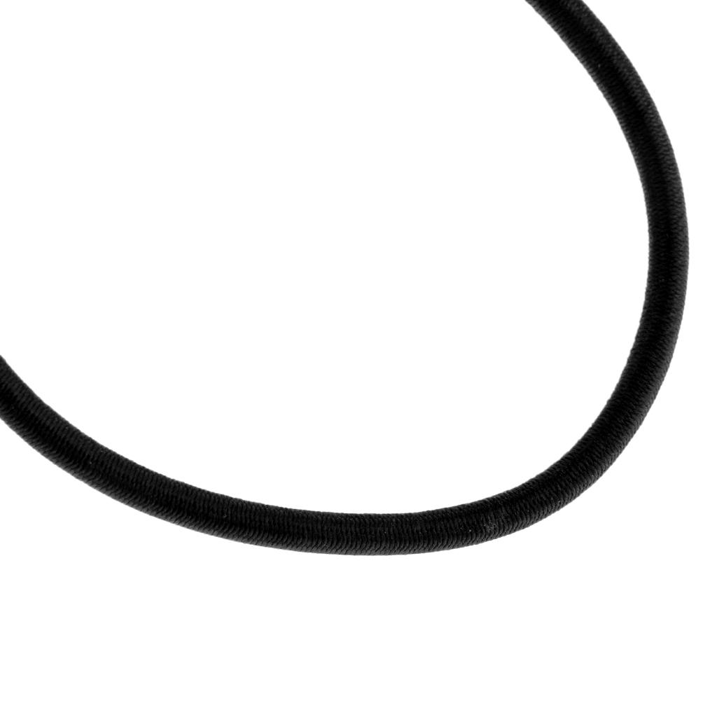 4mm Elastic Bungee Rope Marine Shock Cord - Tie Down Roof Racks 20m Black
