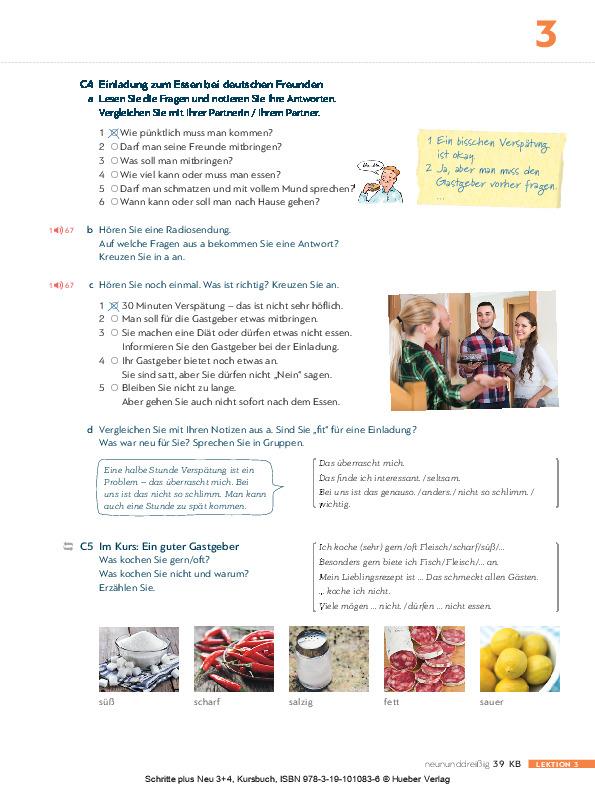 Schritte plus Neu 3+4: Deutsch als Zweitsprache für Alltag und Beruf / Kursbuch: Niveau A2