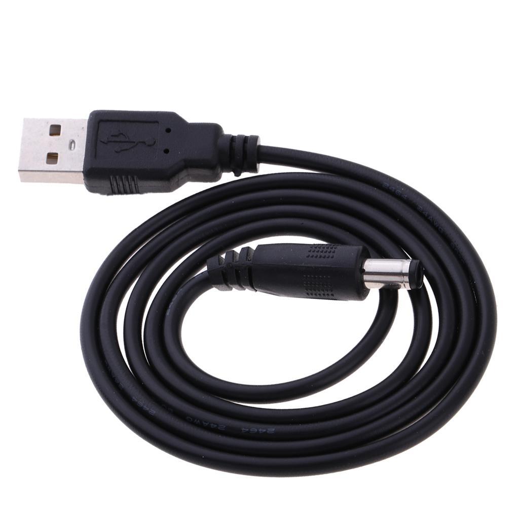 USB 2.0 A Type Male to DC 5.5 x 2.1mm DC 5V Power Plug Connector Cable Cord