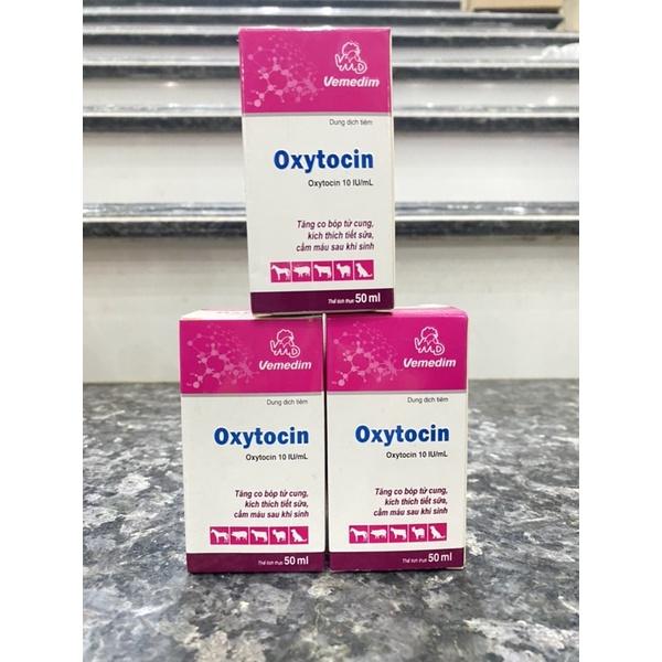 1 lọ OXYTOCIN dùng cho tăng co bóp tu cung, kích thích tiết sữa dùng cho trâu bò lợn gà chó mèo