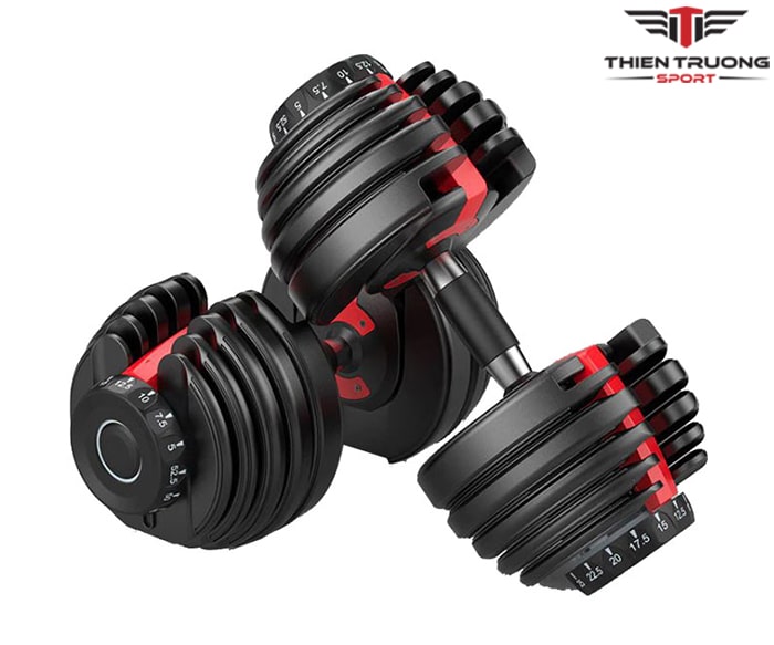 Bộ 2 tạ tay điều chỉnh 552 từ 5 - 52.5 Lbs (tương đương 2.27 - 24Kg) kèm khay đựng nhỏ gọn tiện lợi T THIEN TRUONG SPORT