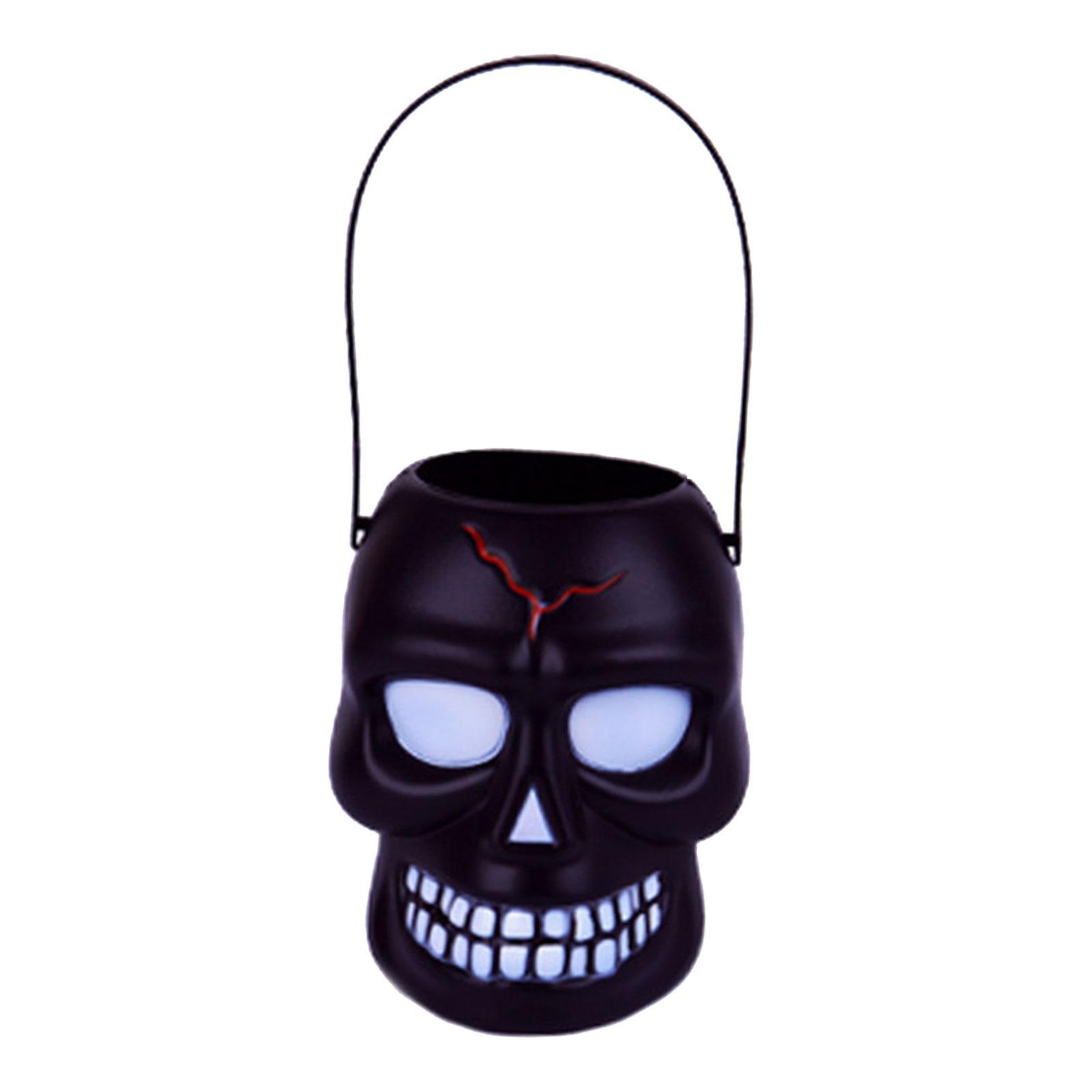 Halloween Candy Bucket, Candy Holder Kids Gift Box, Candy Barrel with Handle, Trick or Treat Bucket, Halloween Party Favors Decoration Supplies