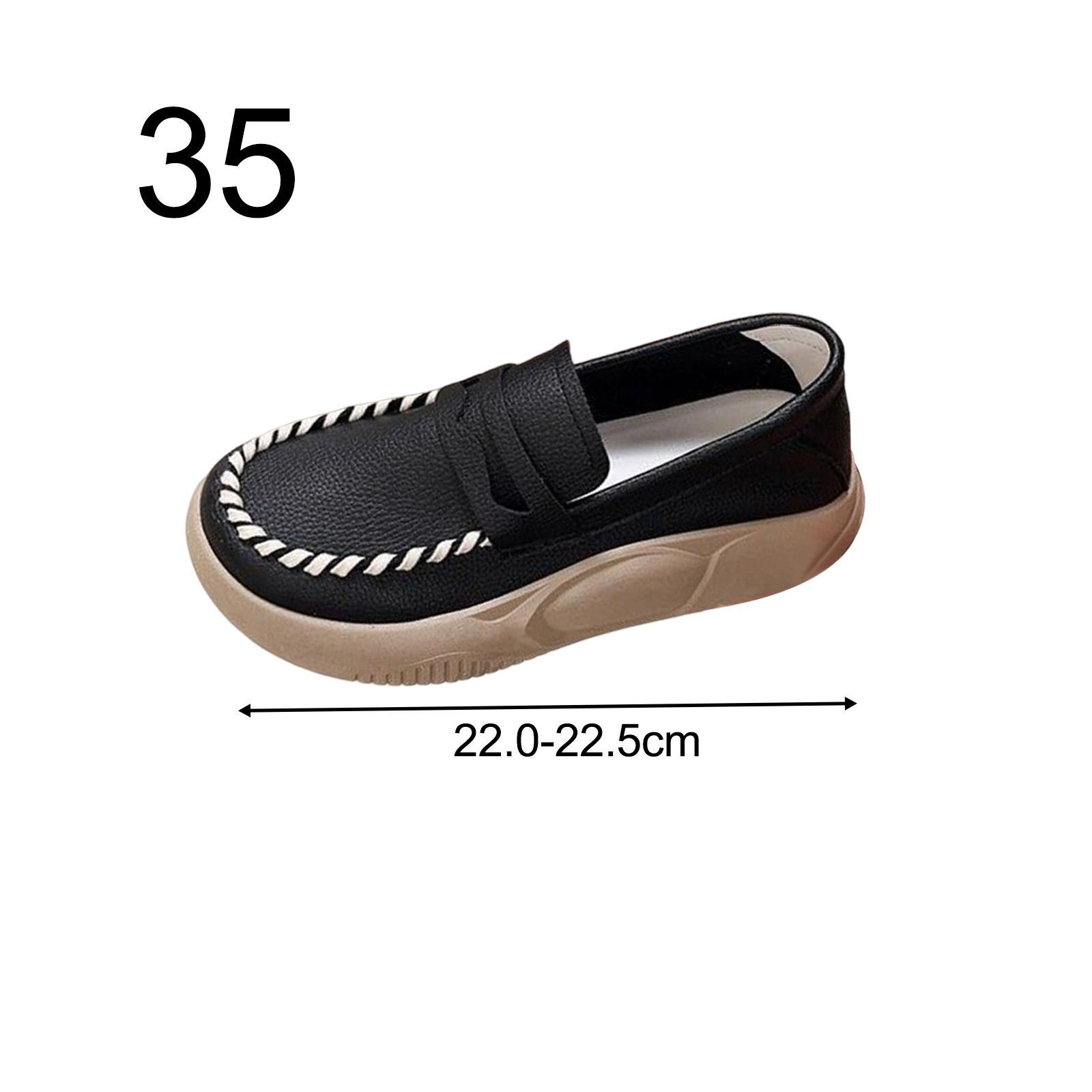 Women Casual Shoes Comfortable Fashion Thick Bottom Slip on Platform for Outdoor Walking