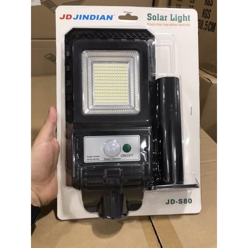 JD S-80 ĐÈN NĂNG LƯỢNG MẶT TRỜI JD JINDIAN 80W CẢM BIẾN CHUYỂN ĐỘNG