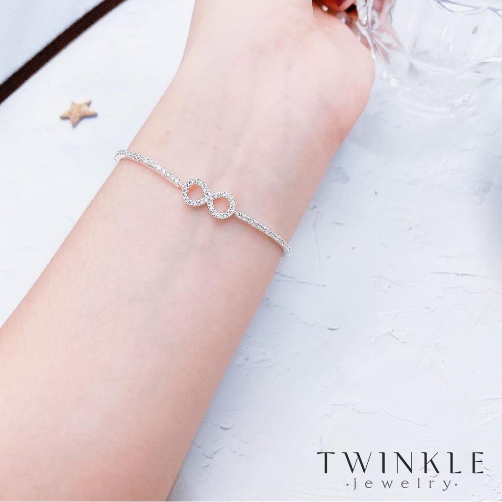 Vòng tay Eight - Lắc tay bạc nữ - Phụ kiện trang sức Twinkle Jewelry VT0002