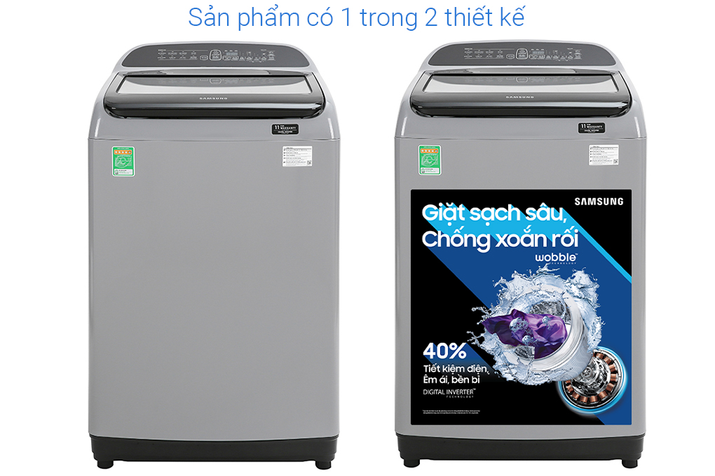 Máy giặt Samsung Inverter 8.5 kg WA85T5160BY/SV - Hàng chính hãng(Giao Toàn Quốc)