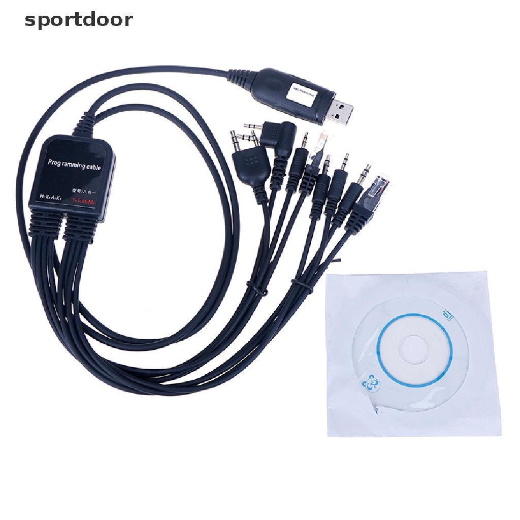 Dây Cáp Lập Trình usb 8 Trong 1 Chuyên Dụng Cho Bộ Đàm Xe Hơi