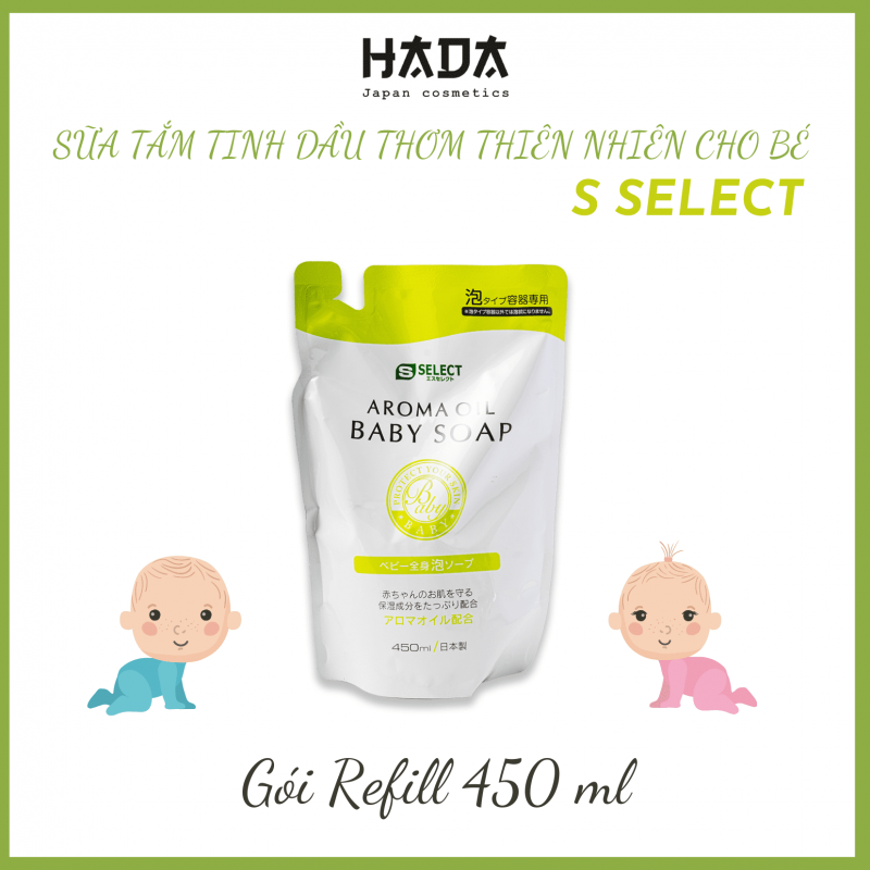 SỮA TẮM TINH DẦU THIÊN NHIÊN CHO BÉ S SELECT