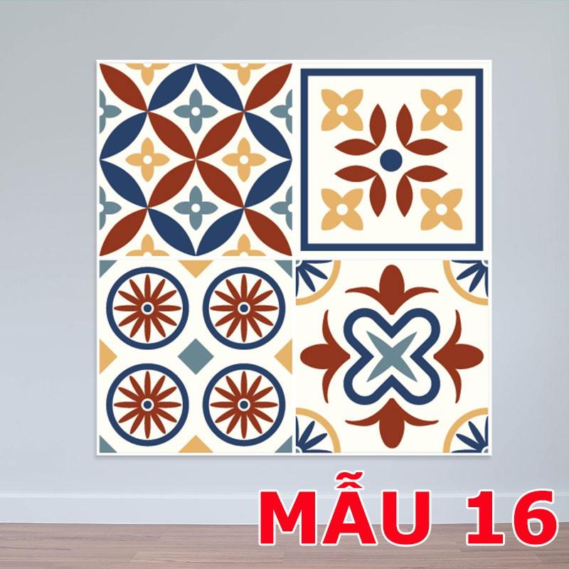 SẴN DECAL GẠCH BÔNG RETRO 36 Ô 20X20