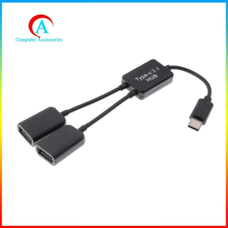 Đầu Chuyển Đổi 2 Trong 1 Từ Type C Sang Cổng Usb Kép Otg