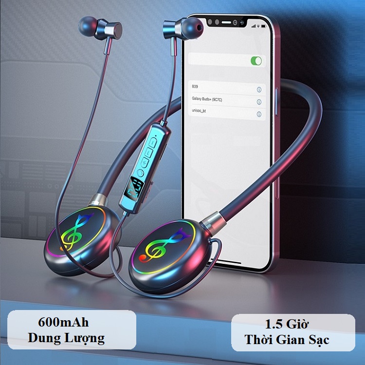 Tai Nghe Bluetooth Đeo Vai YYDS-168 - Bluetooth 5.3 Không Độ Trễ - Tích Hợp Khe Thẻ Nhớ TF, Pin Trâu Thời Gian Dùng Lên Đến 20 Giờ.