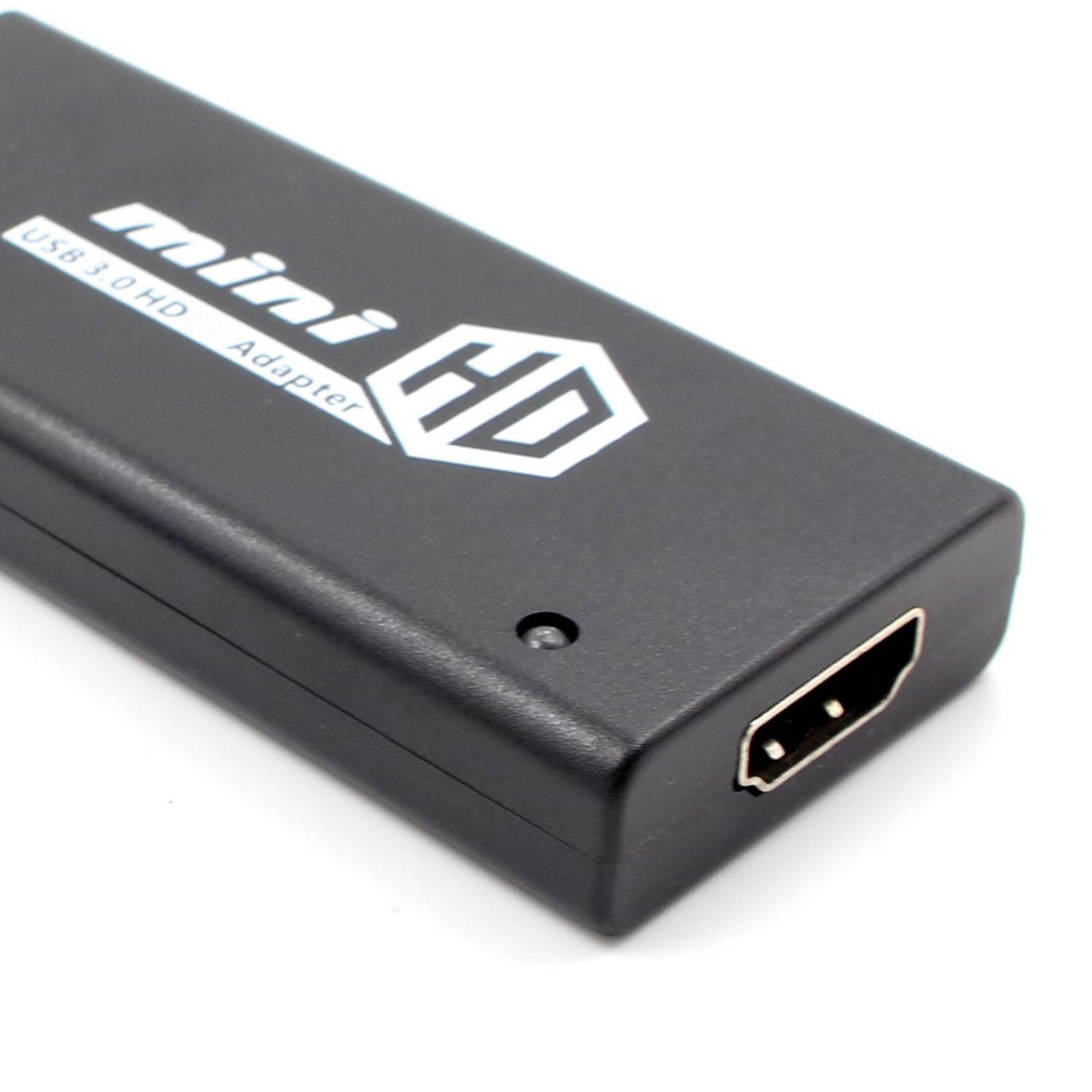 Bộ chuyển đổi cáp video 1080P Mini USB 3.0 sang HD Converter cho PC TV màn hình