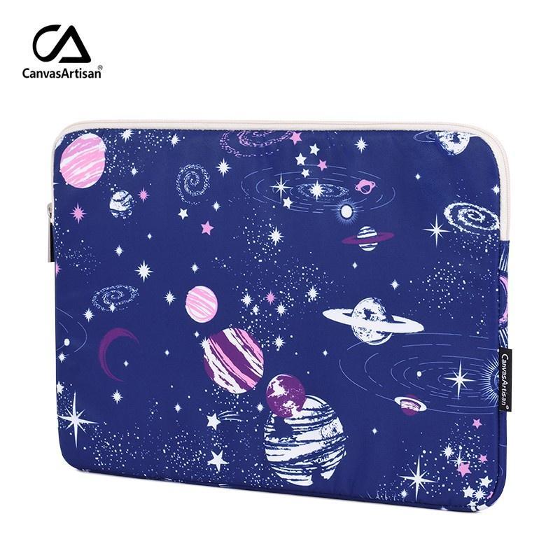 CanvasArtisan Túi đựng máy tính họa tiết vũ trụ chống nước cho Surface Air Pro 11 12 13 14 15 inch