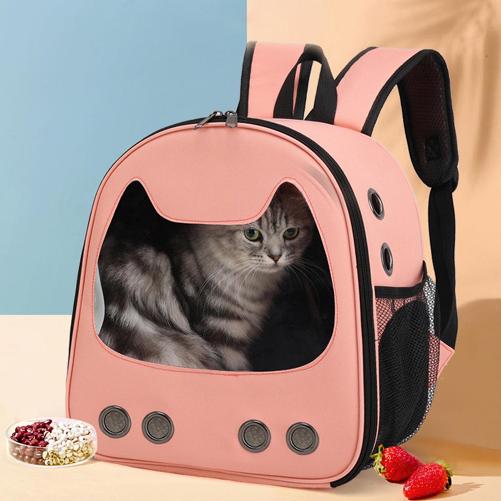 Pet Carrier Backpack Dog Backpack Folding Oxford Cloth Kitty Breathable Portable Durable Pet Carrying Bag for Walking Hiking Fishing Outdoor