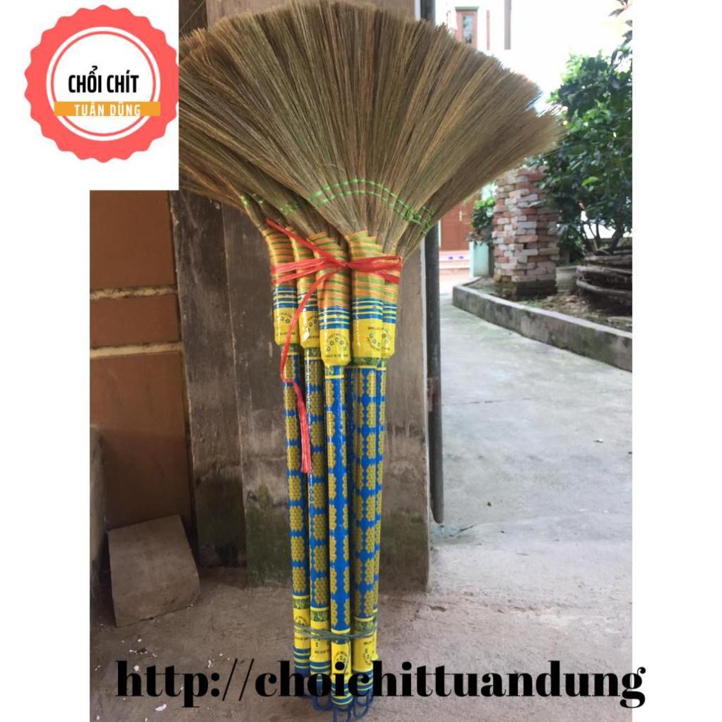 CHỔI CHÍT BỀN ĐẸP CÁN GỖ BỌC NILONG SIÊU ĐẸP