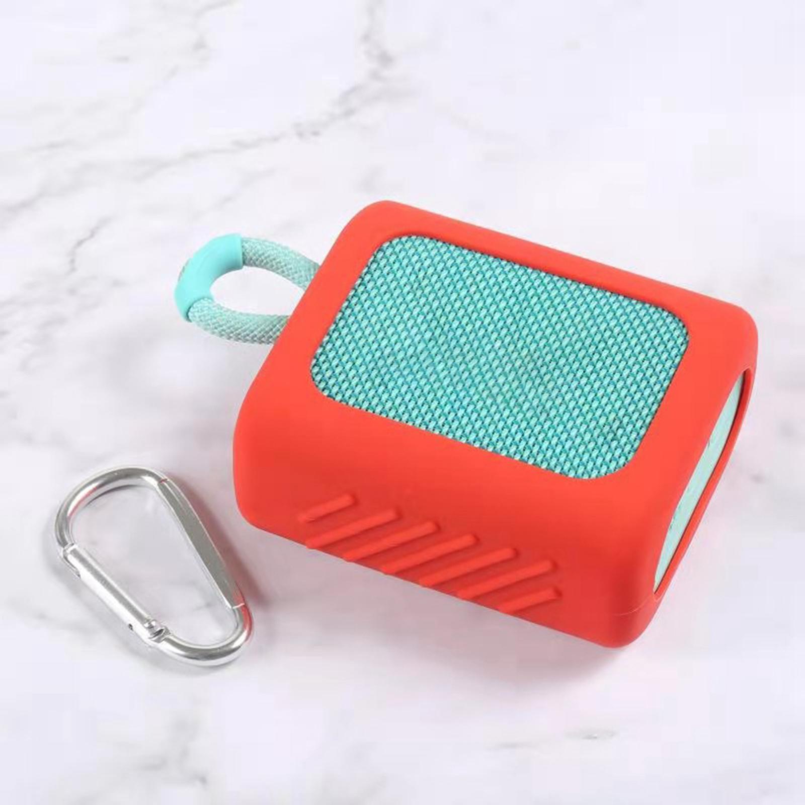 Speaker Silicone Case with Bag Hook Speaker Accessories Portable for Go3