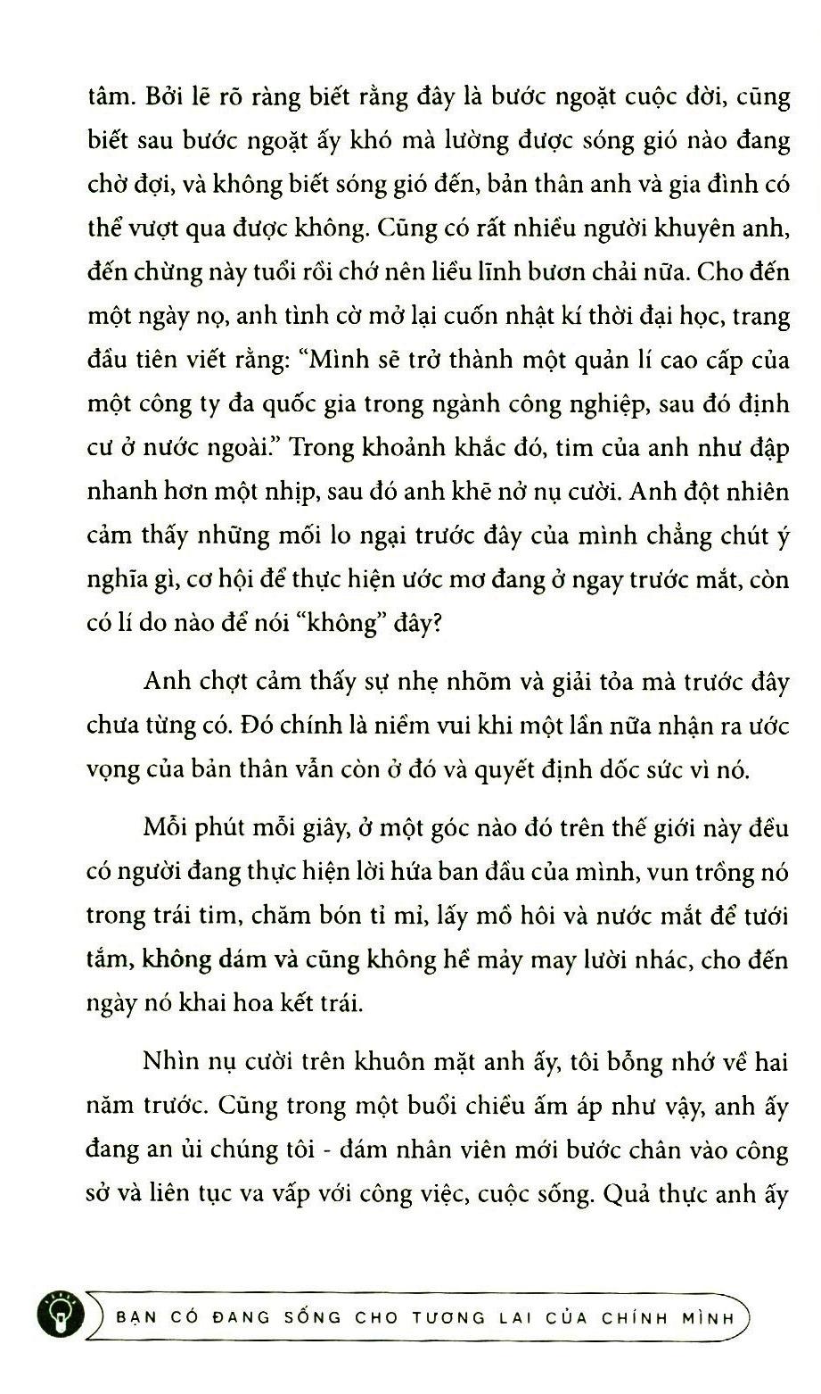 Bạn Có Đang Sống Cho Tương Lai Của Chính Mình