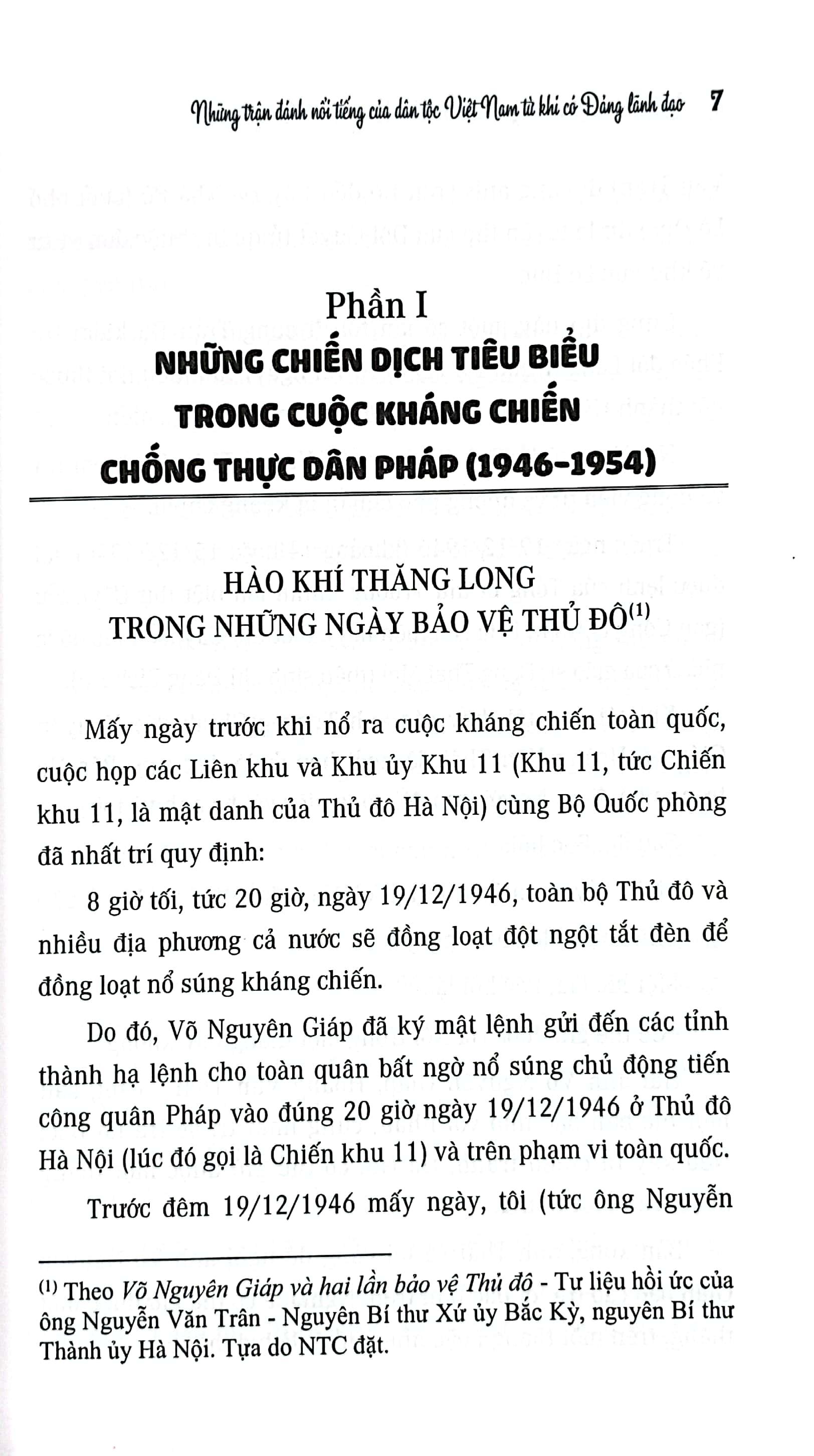 Những Trận Đánh Nổi Tiếng Của Dân Tộc Việt Nam Từ Khi Có Đảng Lãnh Đạo (Tái Bản 2023)