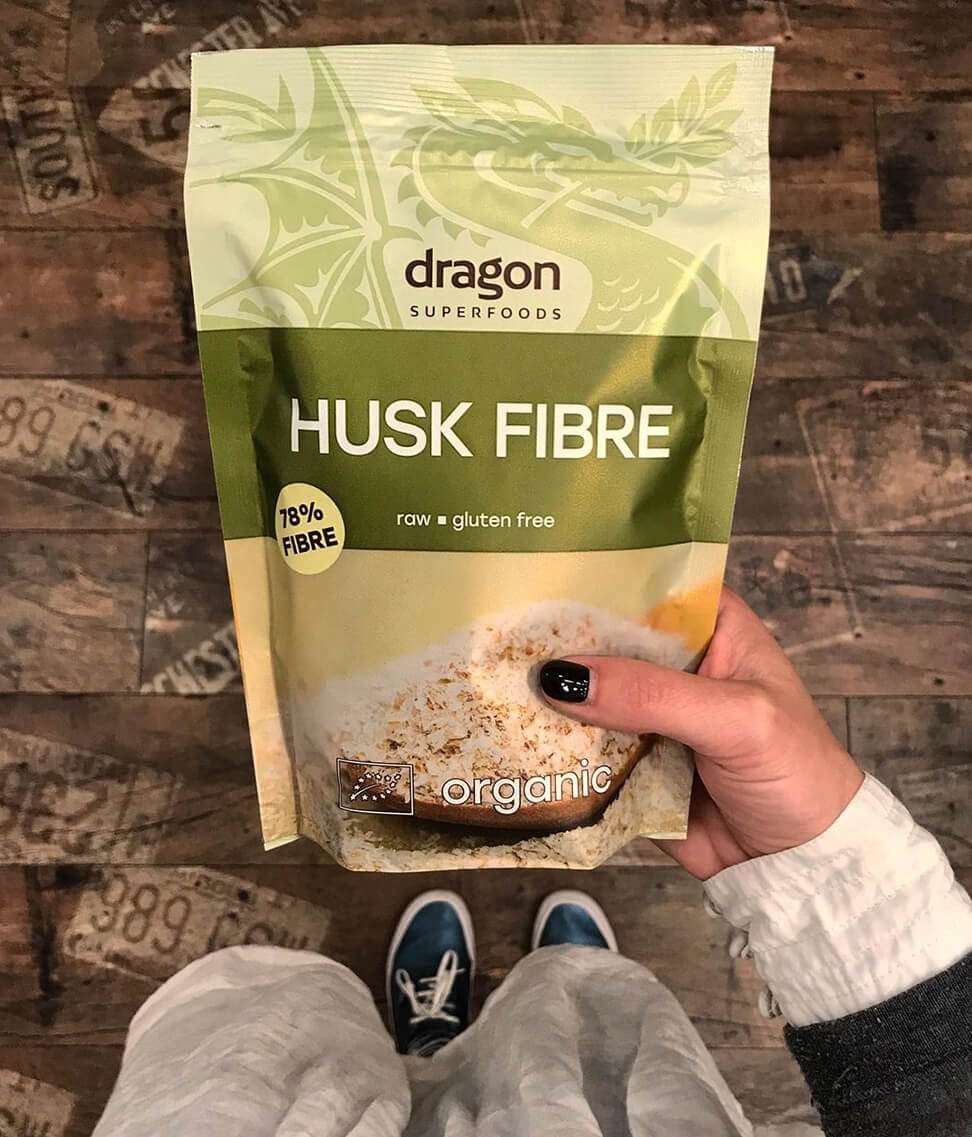 Vỏ hạt mã đề (Psyllium husk) hữu cơ 150gr - Dragon Superfoods