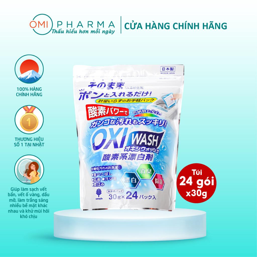 Bột Giặt Tẩy Đa Năng Oxi Wash Novopin S Select Nhật Bản (Set 24 Gói X 30g)