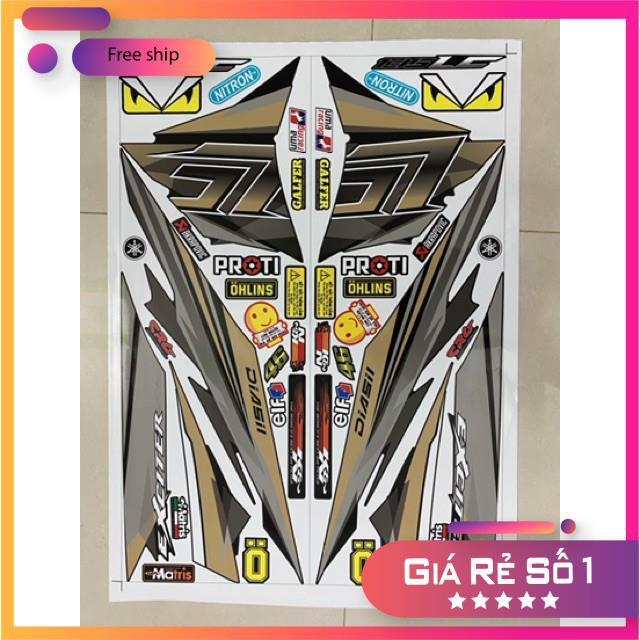 Tem rời dành cho xe Exciter 2011 Lc dán xe đen