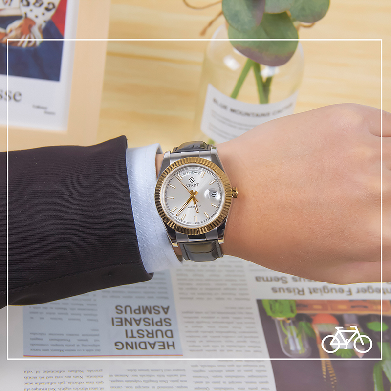 【START】Đồng hồ nam chống nước dạ quang đồng hồ cơ tự động nam chức năng hiển thị thứ ngày đồng hồ dây đai