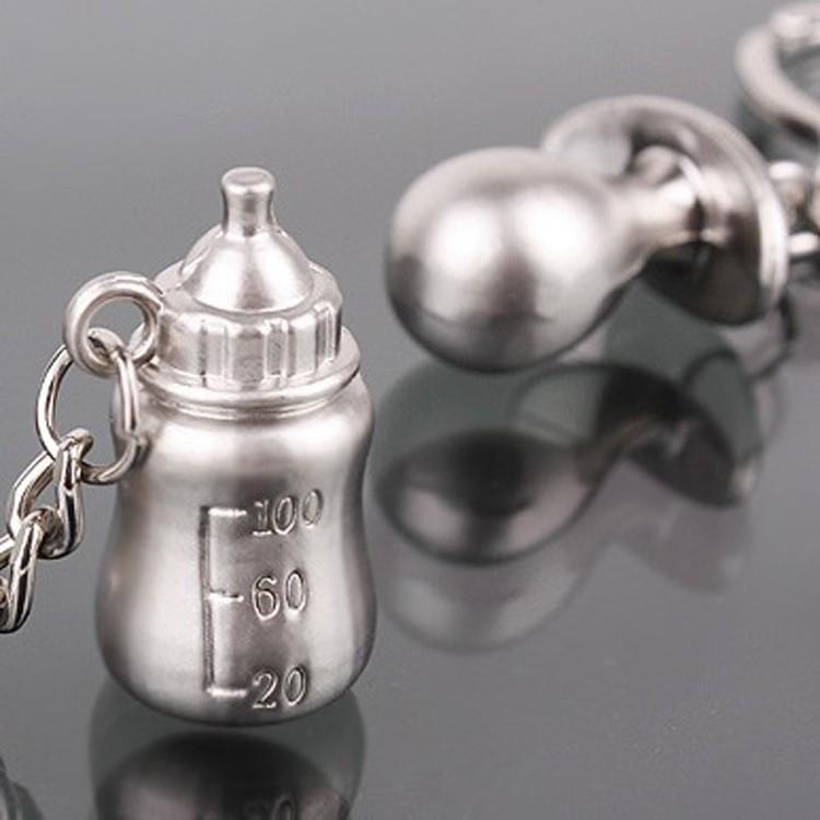 Miễn Phí Vận Chuyển 12 Cặp Bình Sữa Của Bé Và Núm Vú Móc Khóa Cưới Ủng Hộ Đảng Phụ Kiện Cưới Ủng Hộ Cho Bé Lưu Niệm
