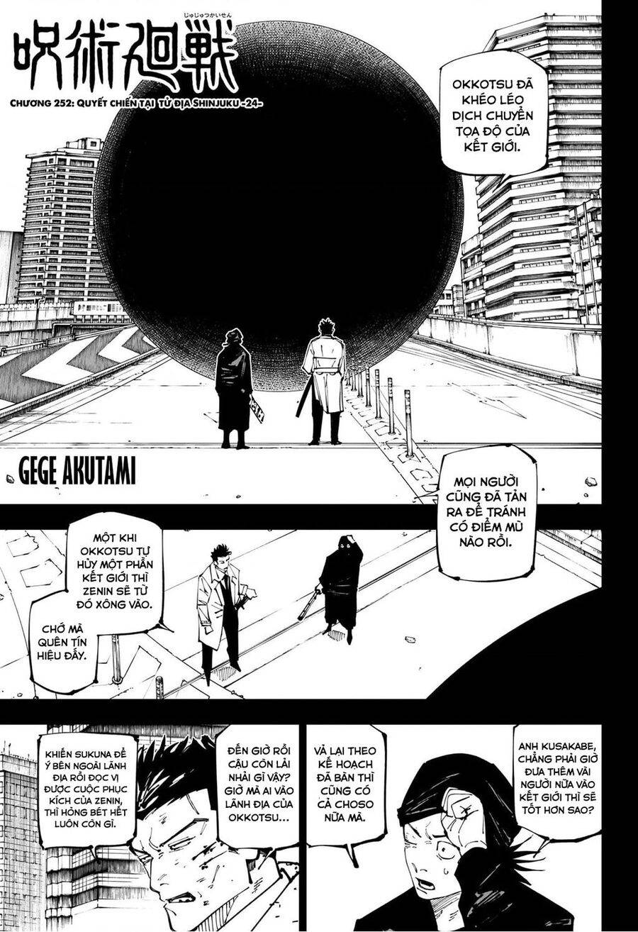 jujutsu kaisen - chú thuật hồi chiến chapter 252 2