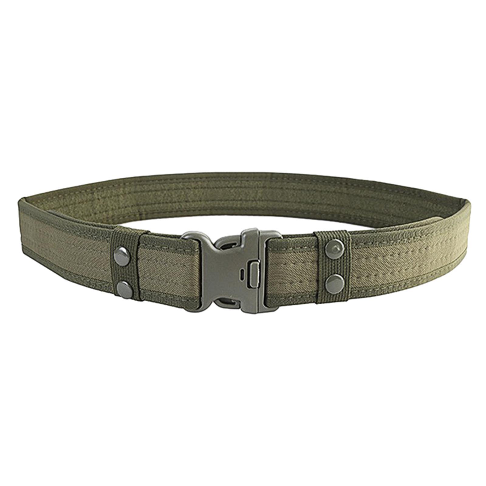 Men's Outdoor Belts Wear Resistant Outer Belt Waistband with Heavy Duty Quick Release Buckle for Leisure Sport Hiking Hunting