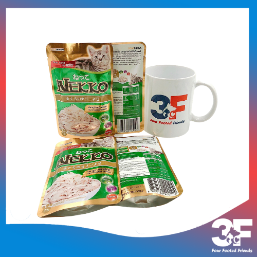 Pate Nekko Jelly Cho Mèo Trưởng Thành Từ 6 Tháng Tuổi Vị Cá Ngừ Và Gà Dạng Thạch Gói 70gr