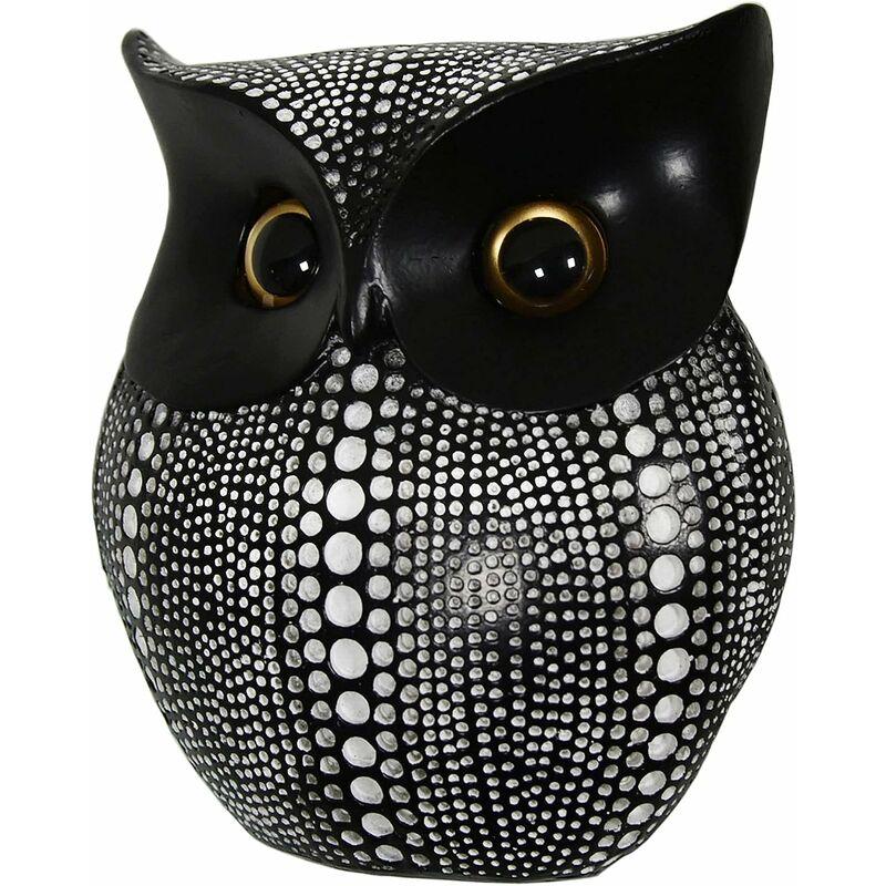 Tượng và trang trí khác Creative Polka Dot Hibou Resin Nội thất Trang trí văn phòng Văn phòng Văn phòng Trang trí thủ công cá nhân 14 8 16 CM Đen 1 mảnh