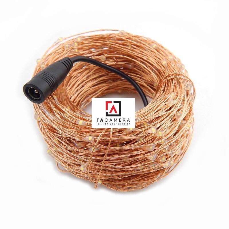 LED Fairy Lights - Đèn Đom Đóm - Size 20m 200 bóng - Nguồn DC 12V