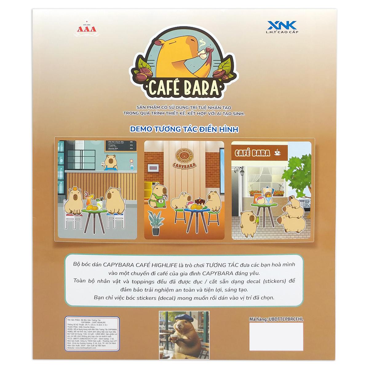 Trò Chơi Bóc Dán Tương Tác Capybara Cafe - Liên Hiệp Thành UBDTTCPBRCFHL