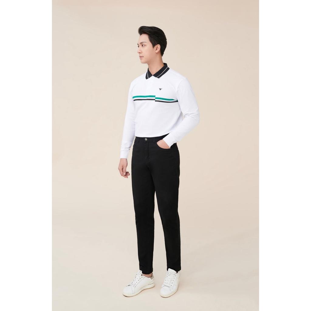 Polo nam tay dài DARNELL cổ viền chất cotton cao cấp co giãn DN0810