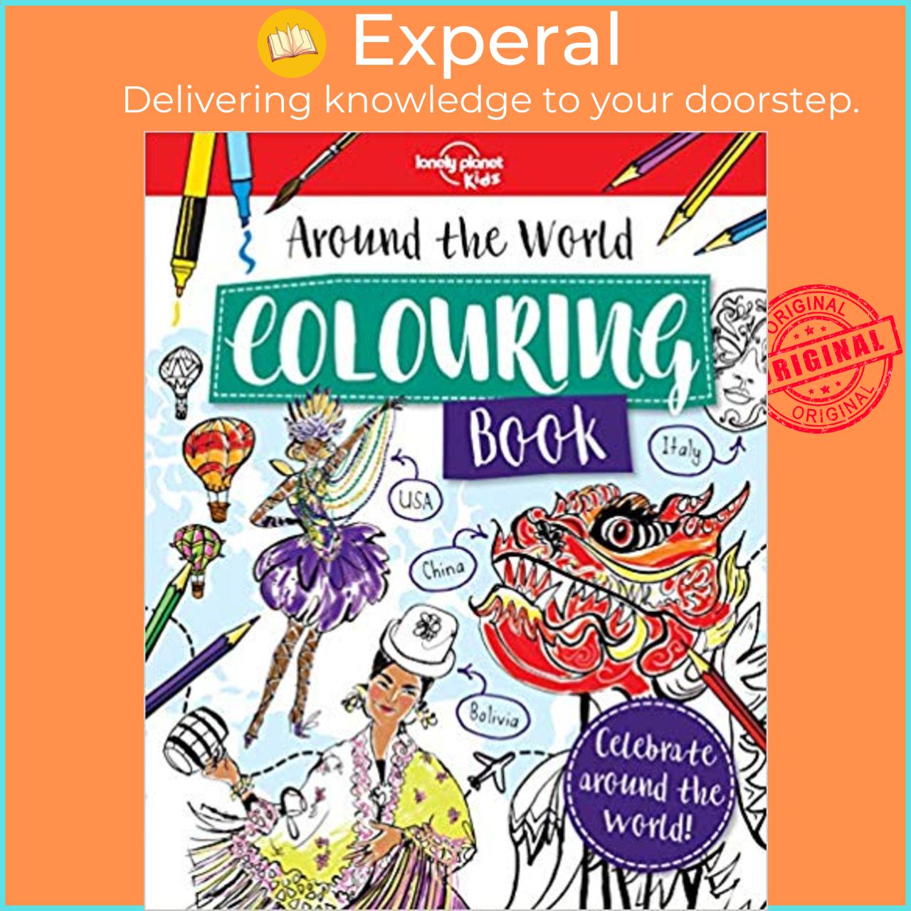 Sách - Around the World Colouring Book by Lonely Planet Kids