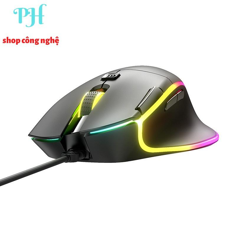 Chuột gaming có dây INPHIC PW8, chuột chơi game 7200 DPI 13 chế độ LED RGB, 7 phím chức năng - Hàng Chính Hãng